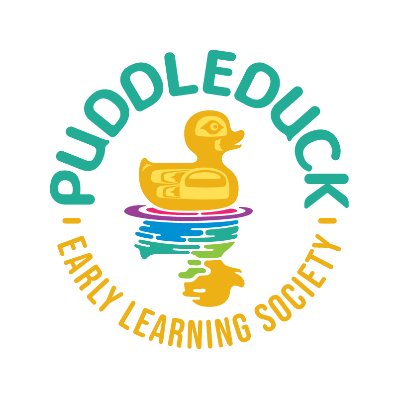 Puddleduck Early Learning Society colourful duck logo